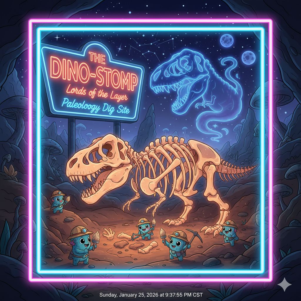 The Lords of the Layer (The Dino Stomp) artwork