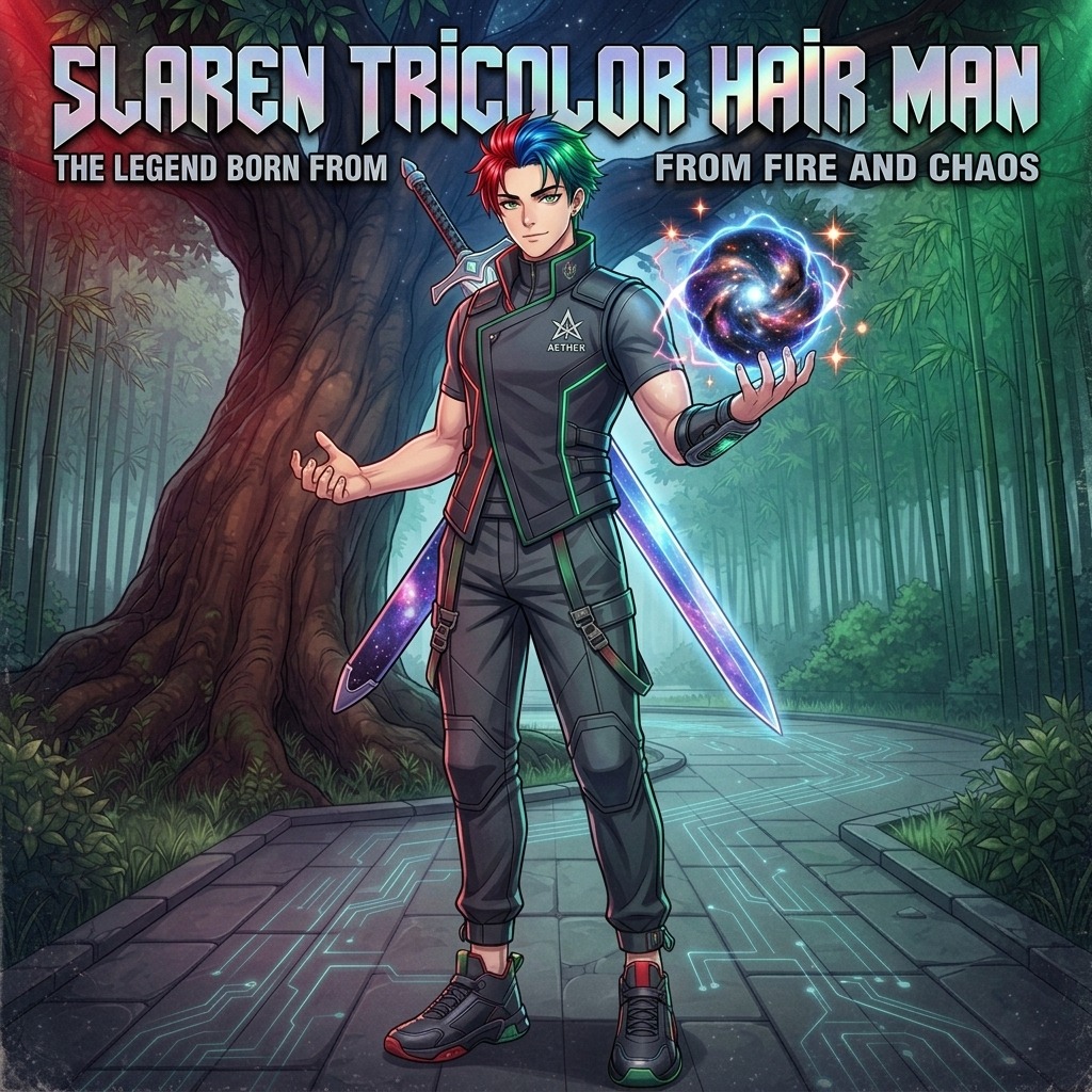 Slaren Tricolor Hair Man (Cover) artwork