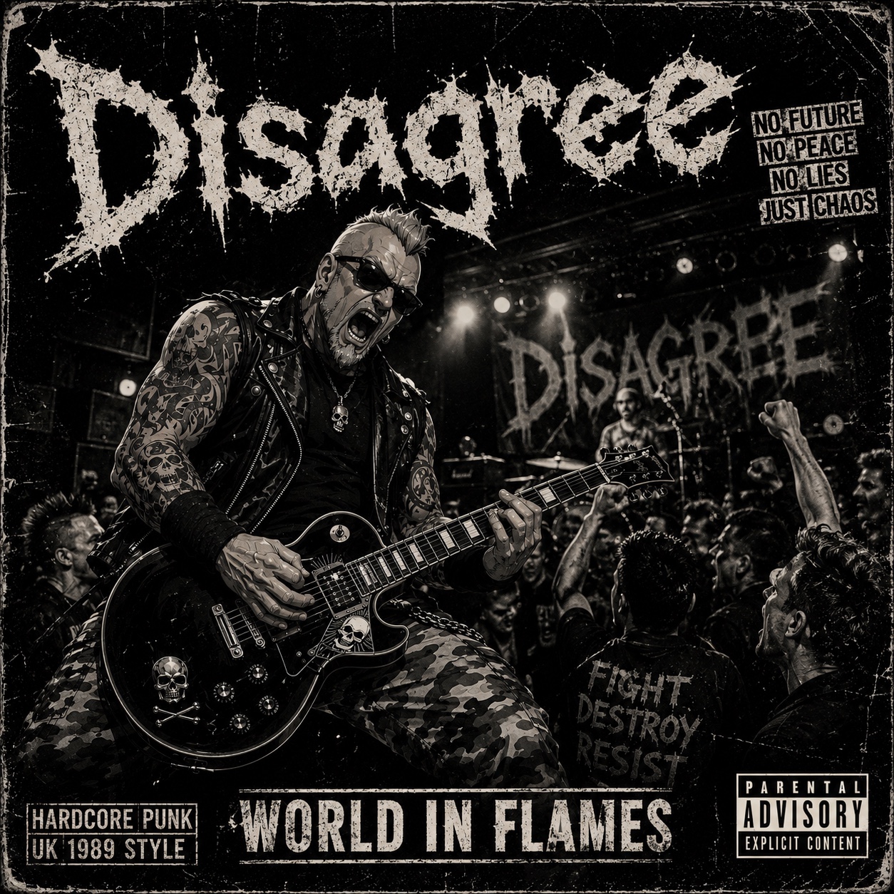 WORLD IN FLAMES artwork
