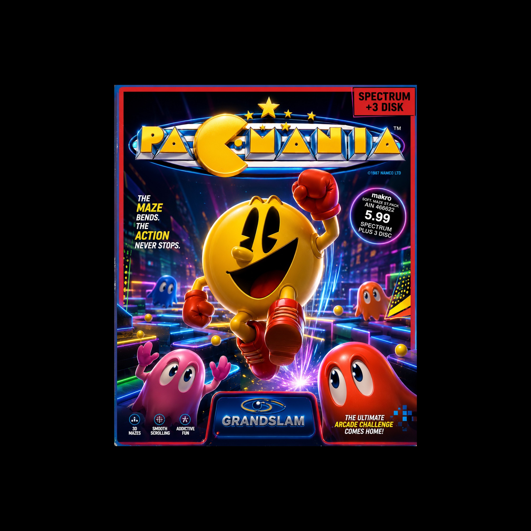 Pacmania (ZX Spectrum game music cover) artwork