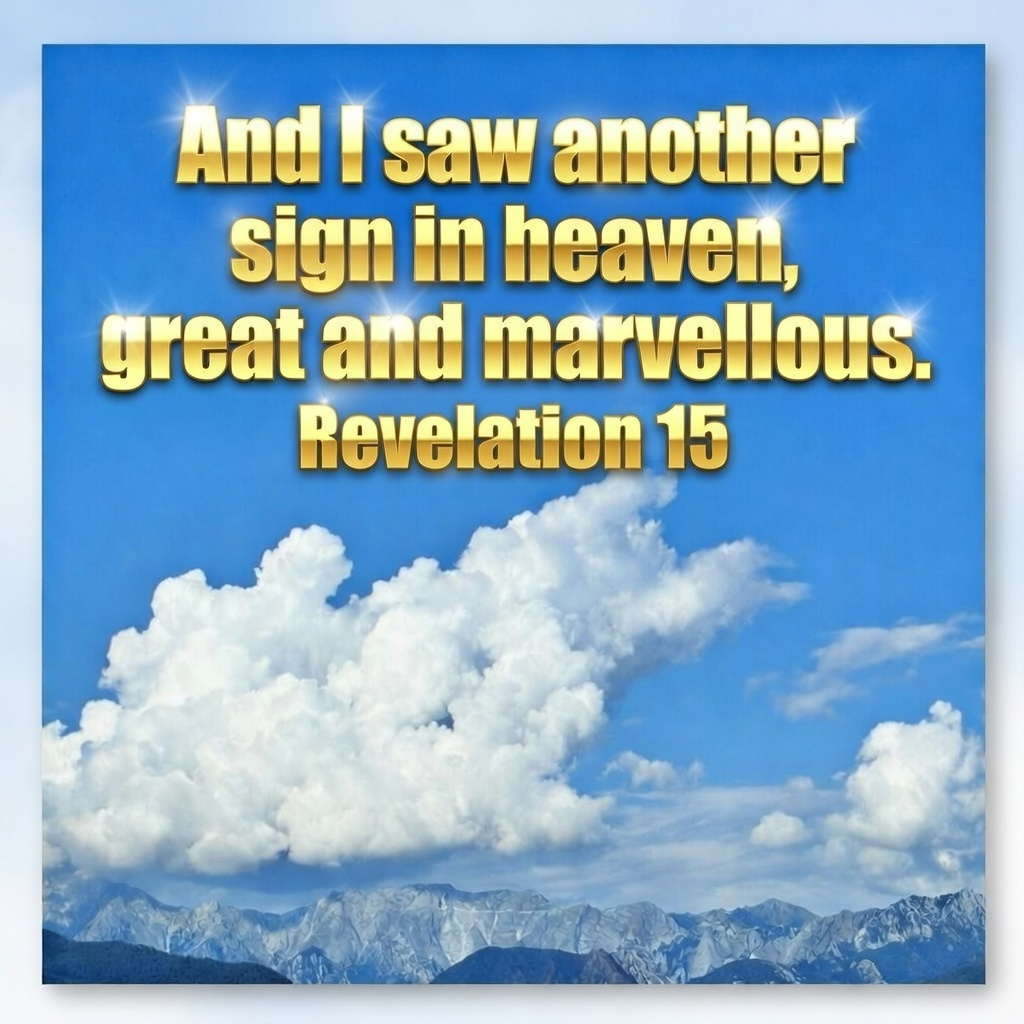 And I saw another sign in heaven, great and marvellous. [Revelation 15] artwork