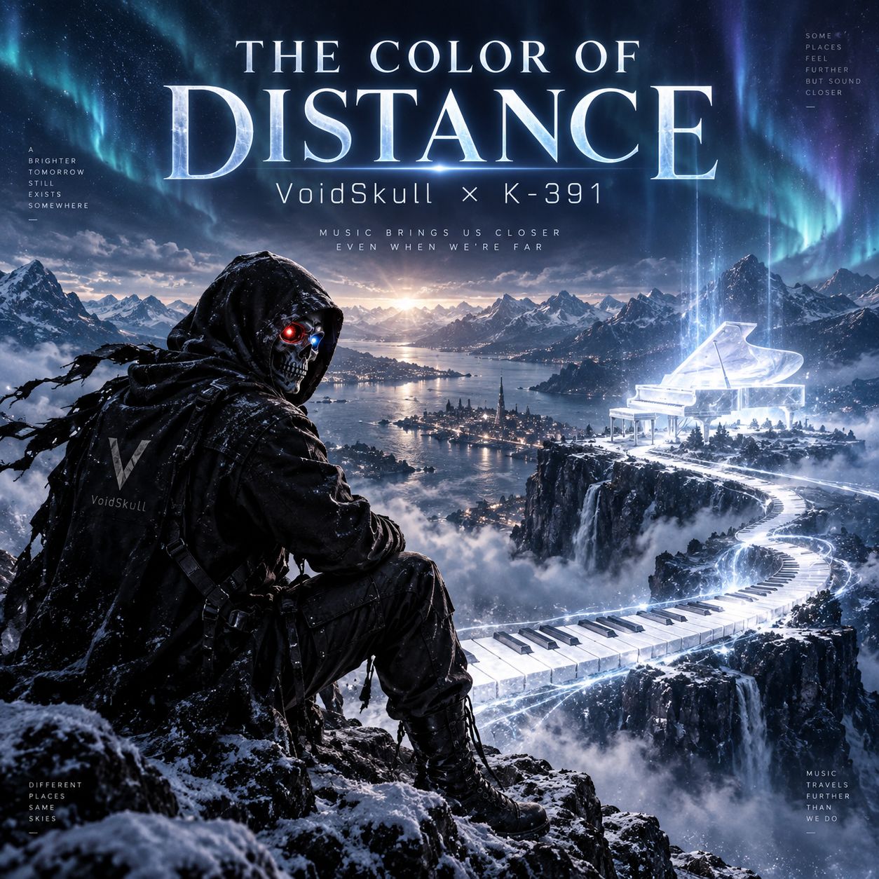 THE COLOR OF DISTANCE - VoidSkull × K-391 artwork