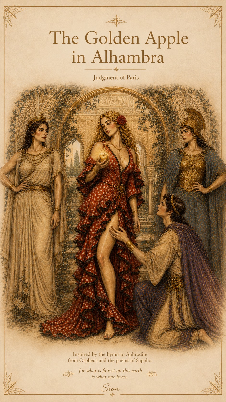 The Golden Apple in Alhambra artwork