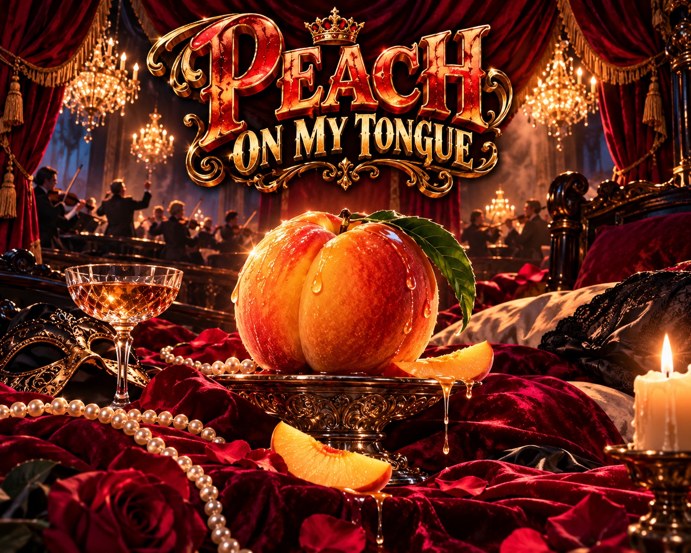 Peach on My Tongue artwork