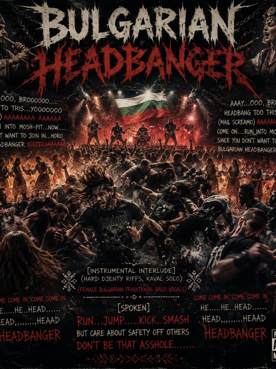 Bulgarian headbanger artwork