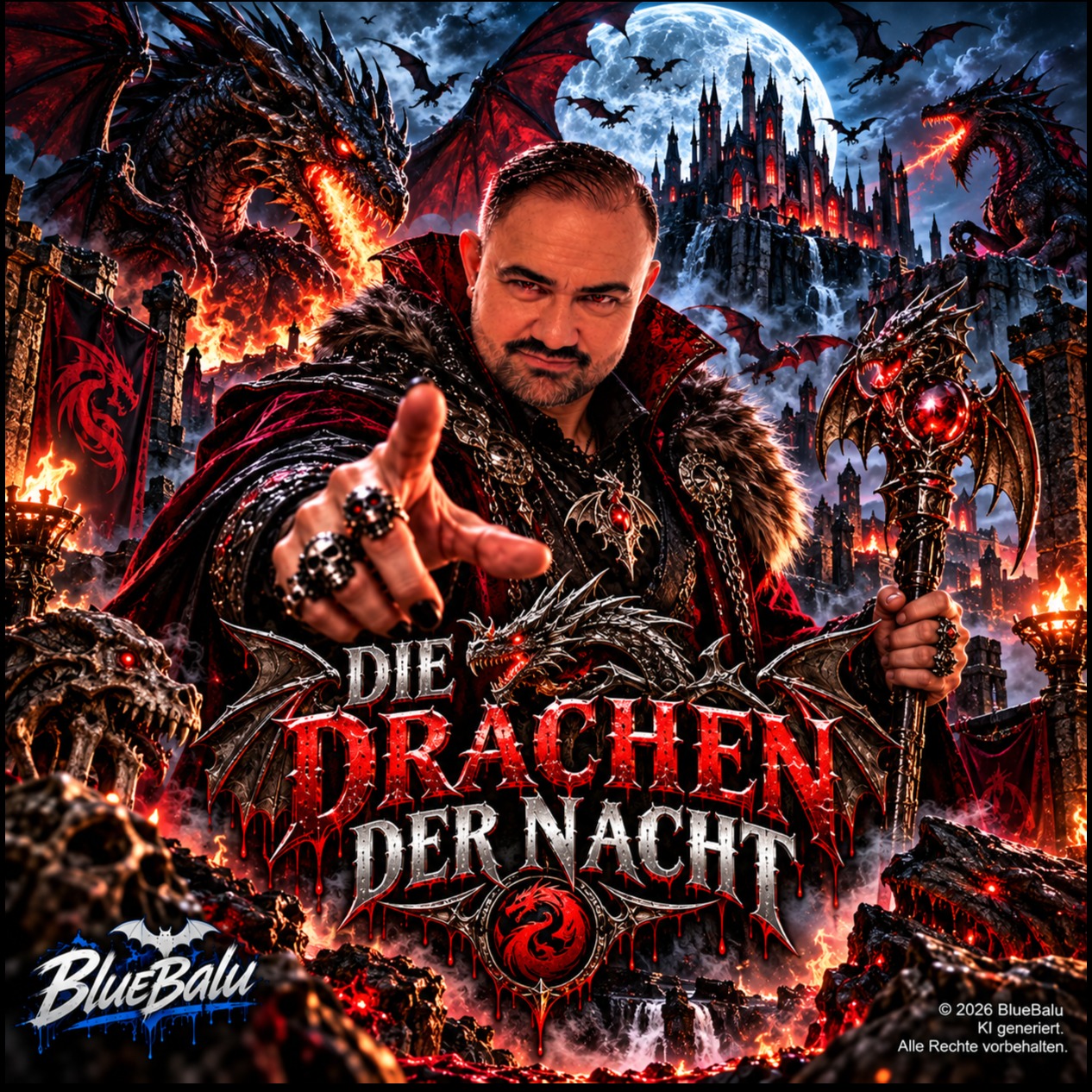 Cover zu Die Drachen der Nacht von Blue Balu