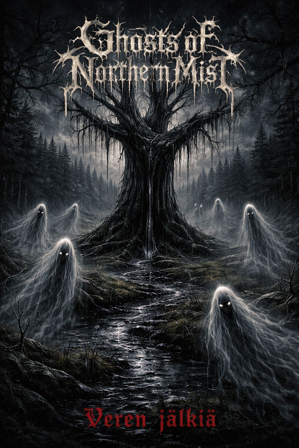 Veren jälkiä / Bloodtrails artwork