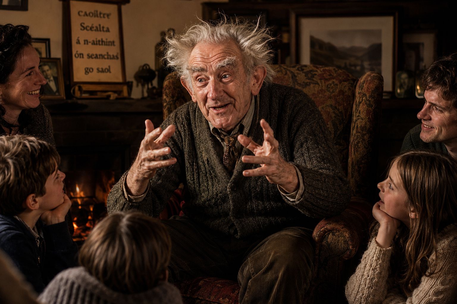 Amhrán an tSeanchaí (Song of the Storyteller) artwork