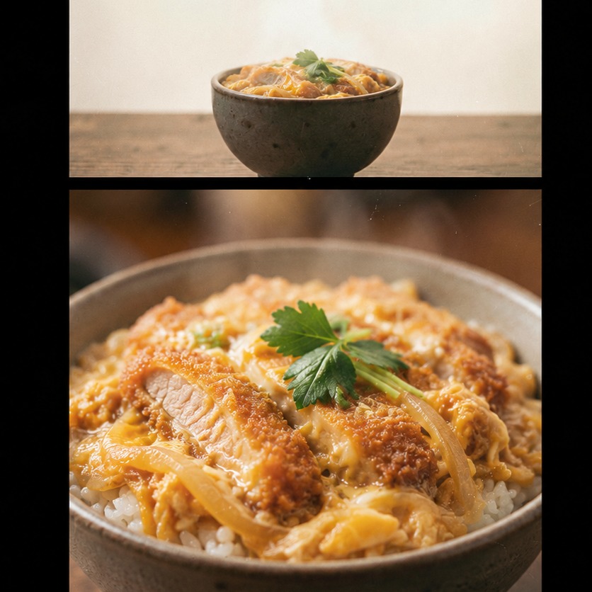 カツ丼 明日へ走れる artwork