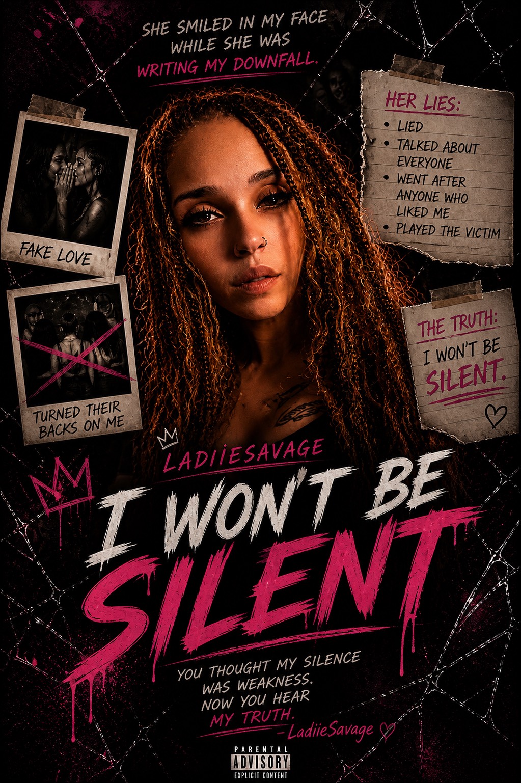 I won’t be silent - LadiieSavage ￼ artwork