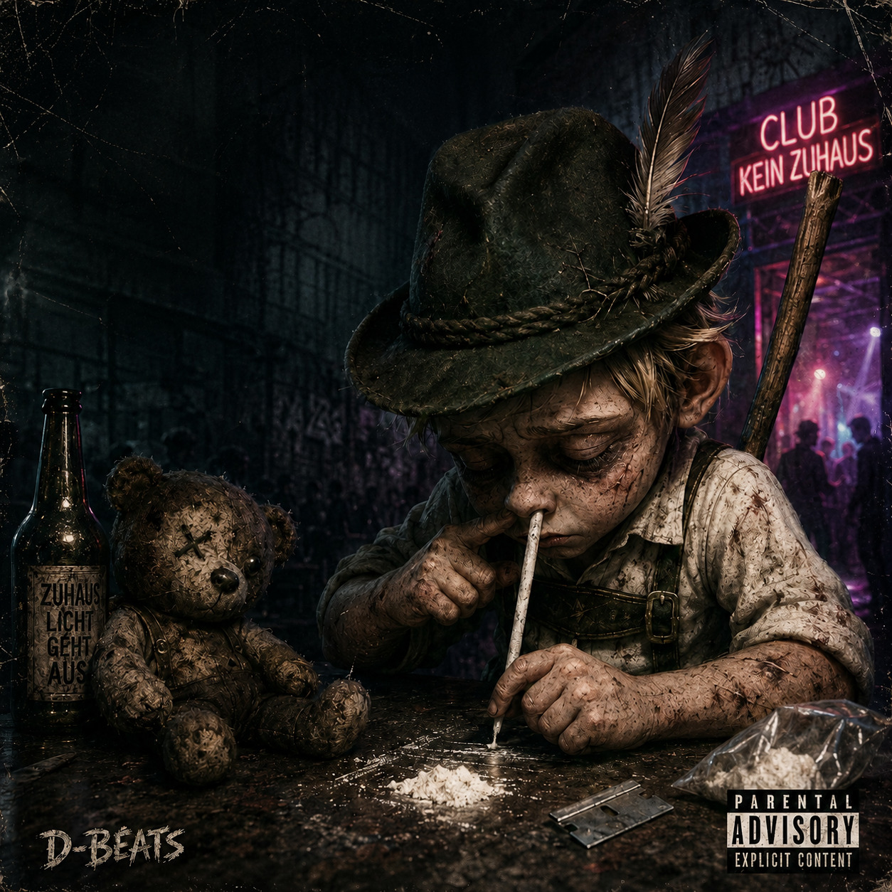 D-Beats - Little Hans, he does a line, artwork