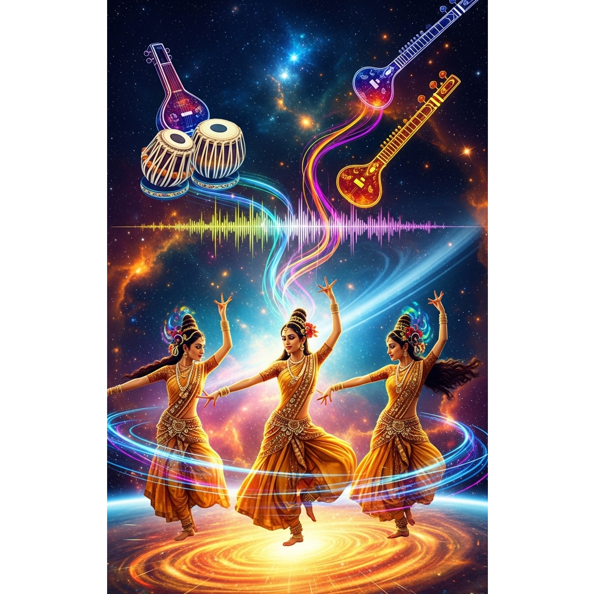 Dance with the Goddesses of Bollywood, बॉलीवुड की देवियों के साथ नृत्य (1.19x) artwork