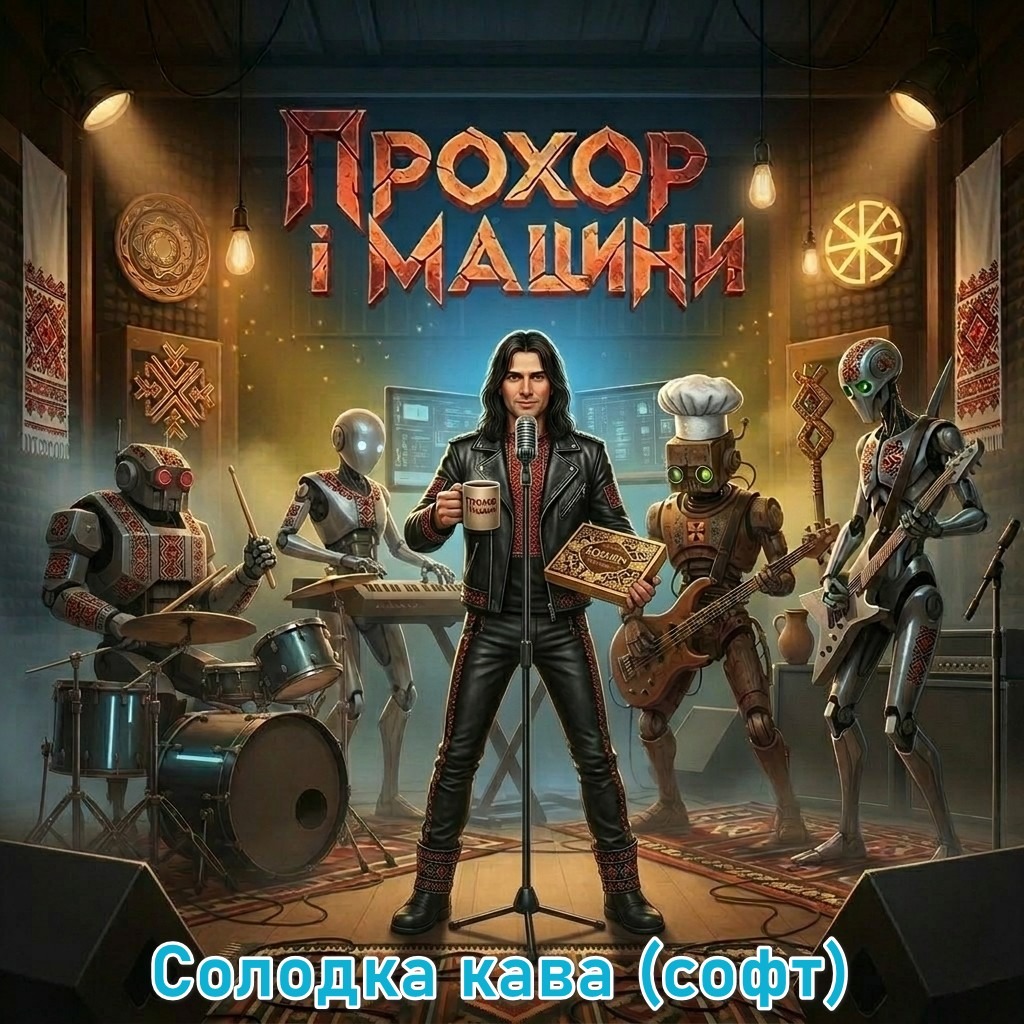 Солодка кава. Прохор і машини + artwork
