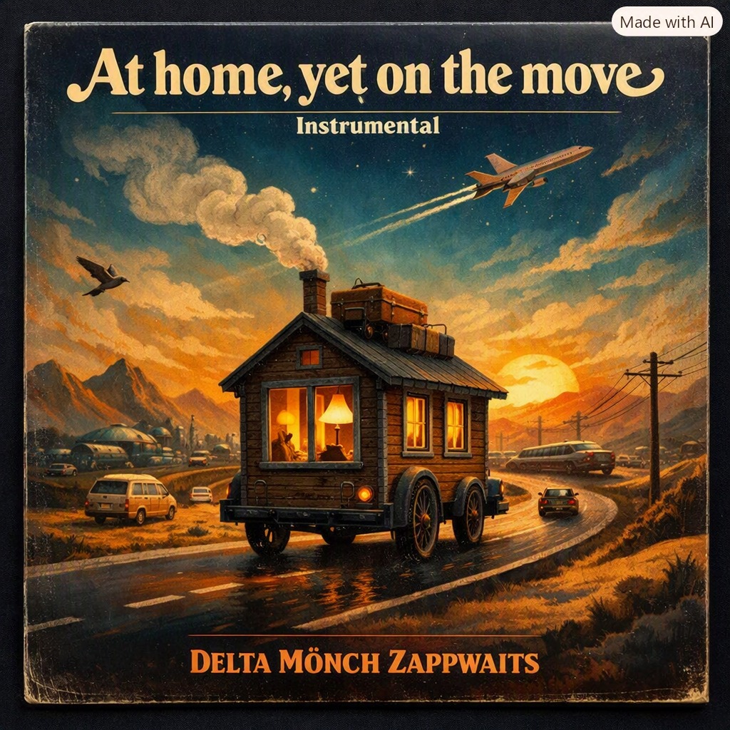 At home, yet on the move artwork