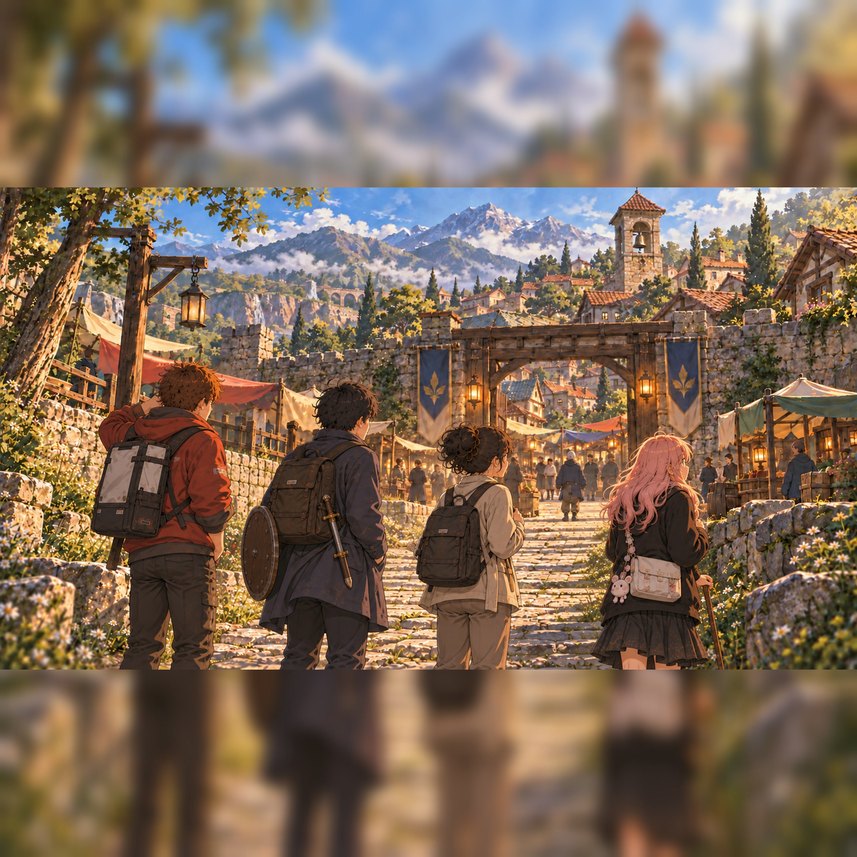 【作業用BGM】異世界転移：最初の街にたどり着いて｜現代×RPGファンタジー artwork