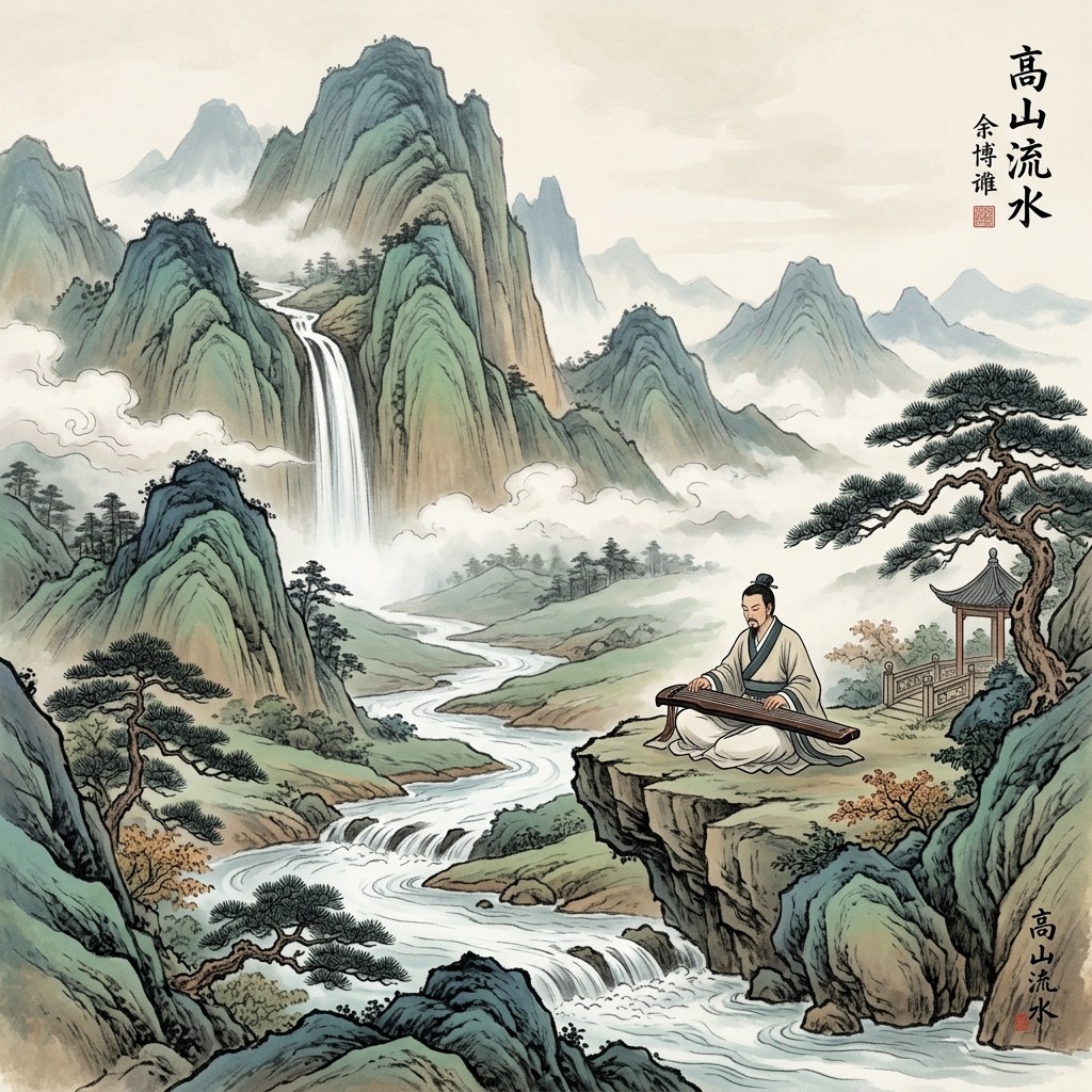 《高山流水》 artwork