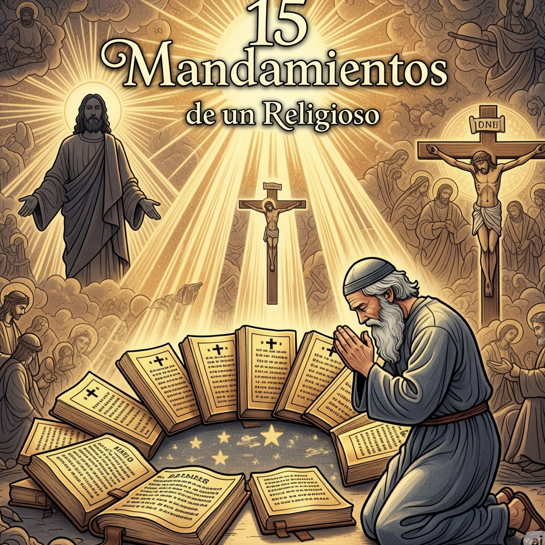 Image for 9º CD  Los 15 Mandamientos de Un religioso