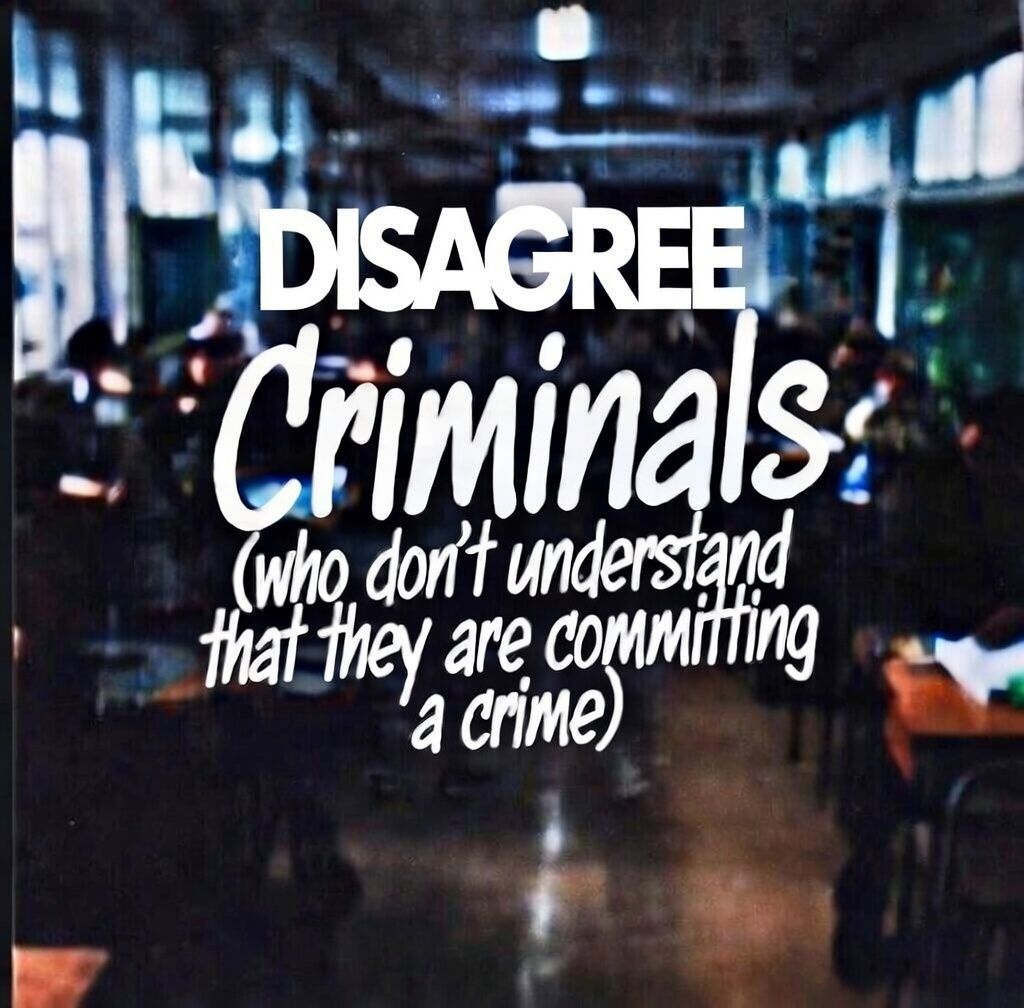 Criminals (who don't understand that they are committing a crime) (玻璃) artwork