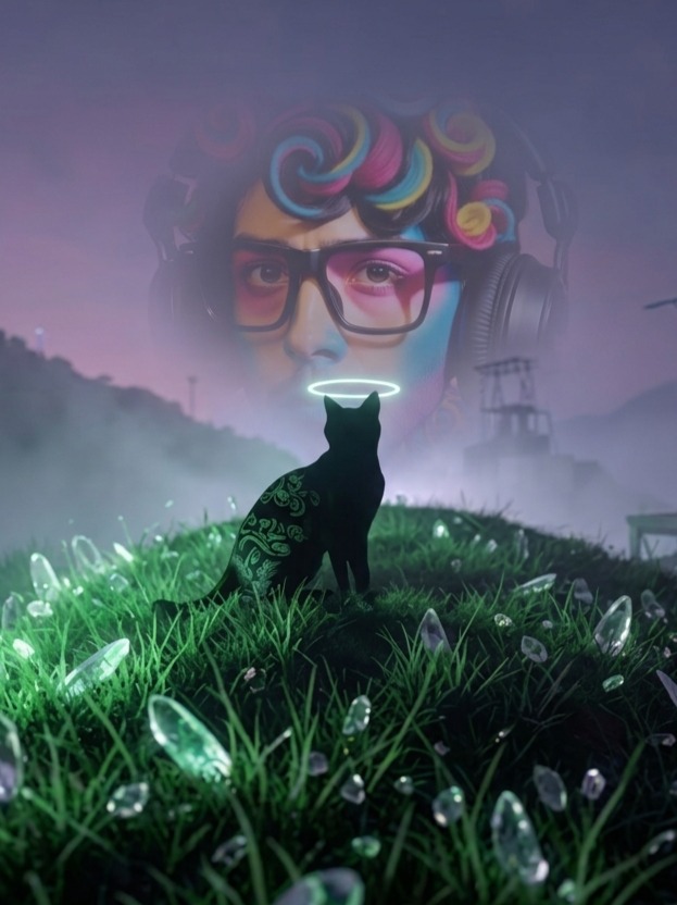 Glass (Cat Tattoo theatrical) artwork