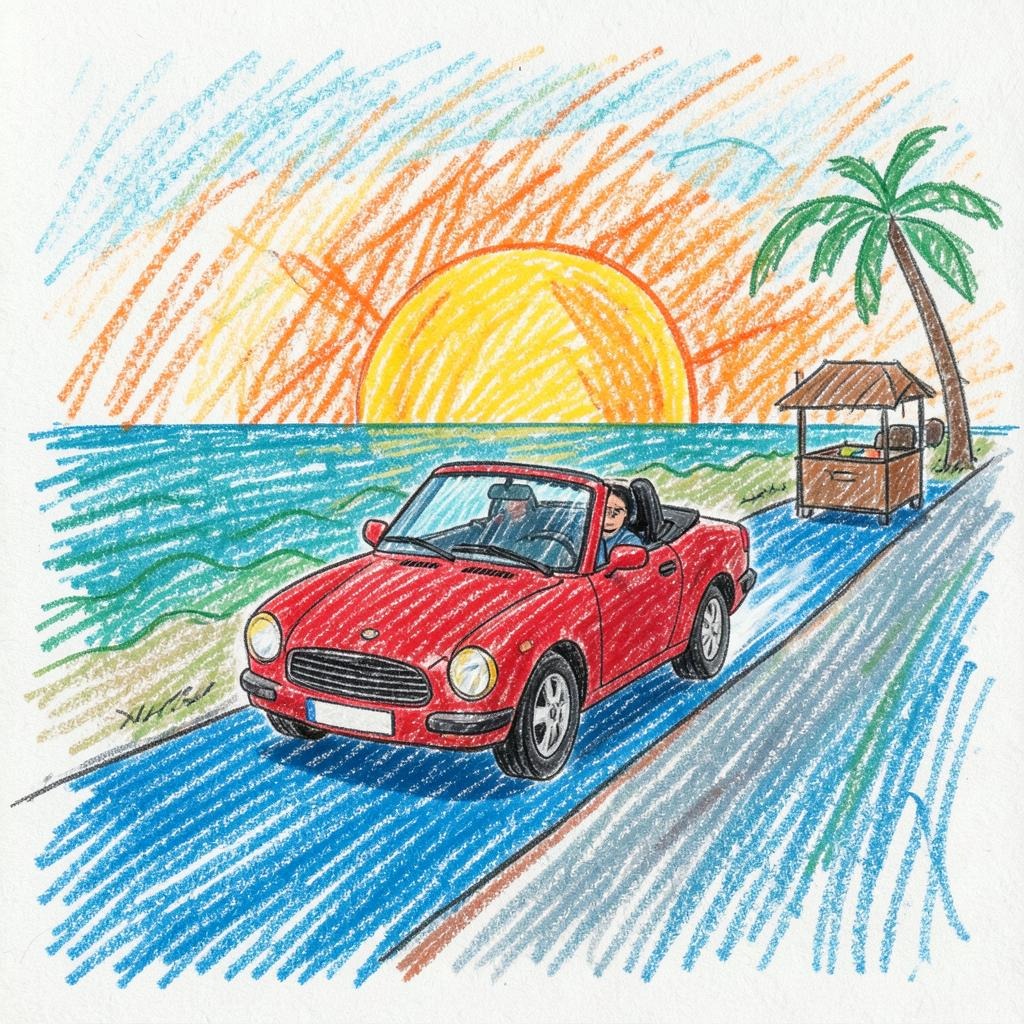 Red Convertible artwork