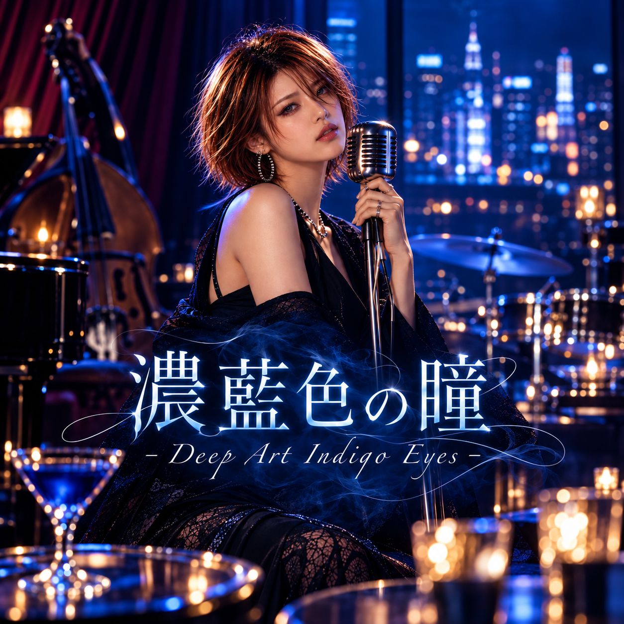 濃藍色の瞳 -Deep Art Indigo Eyes-～藍(AI)～ artwork