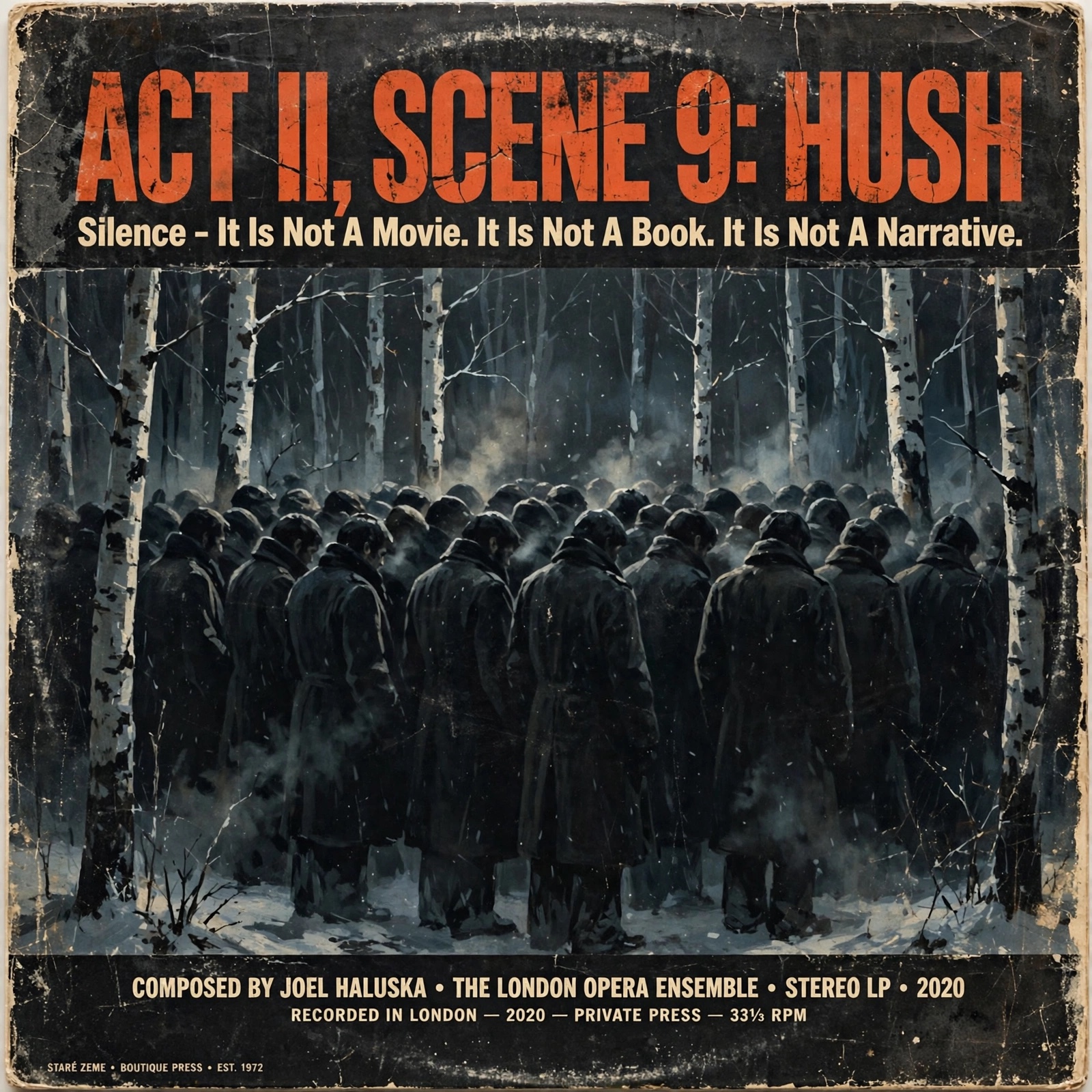 ACT II, SCENE 9: HUSH - Silence - It Is Not A Movie. It Is Not A Book. It Is Not A Narrative artwork