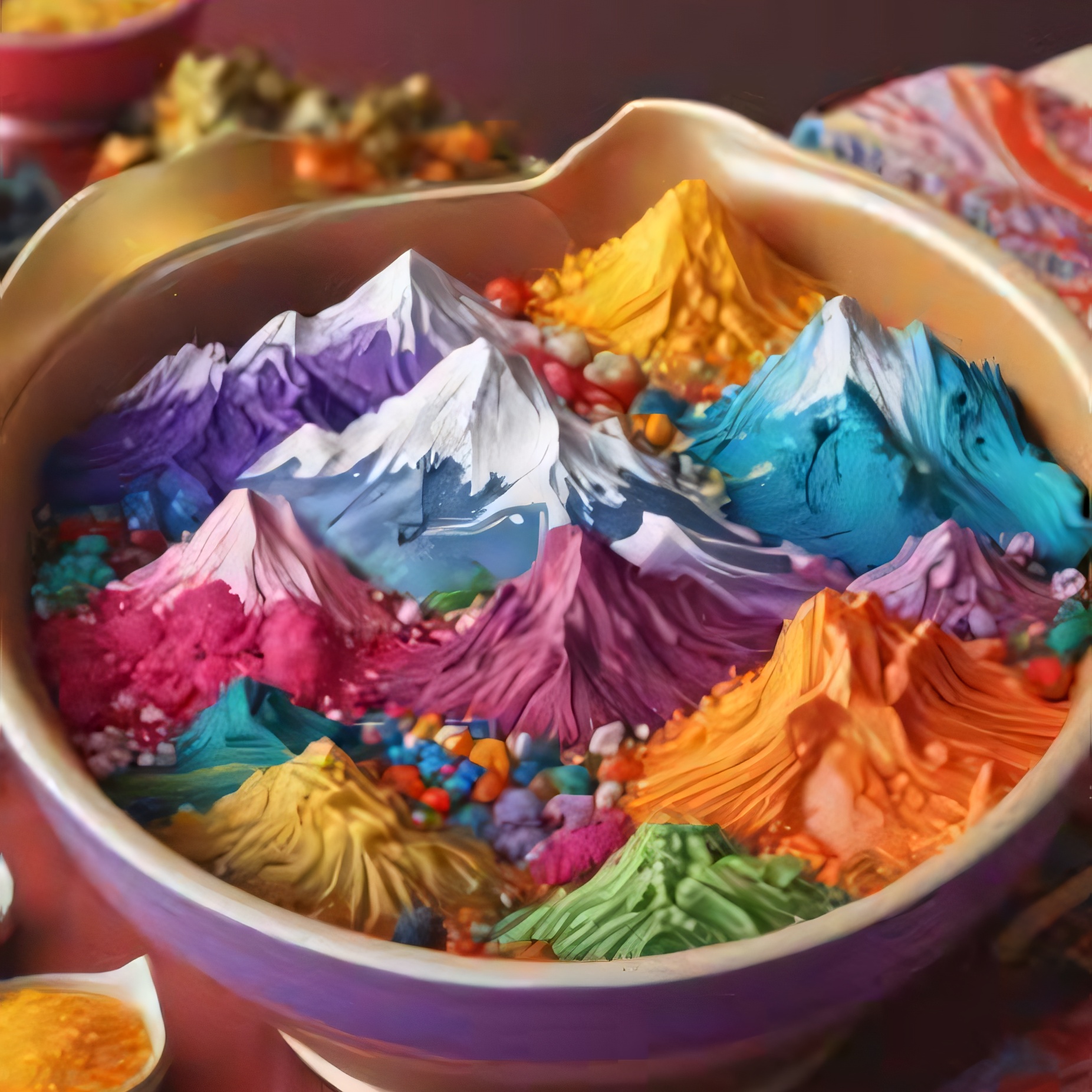 A mountain of middle-aged men artwork