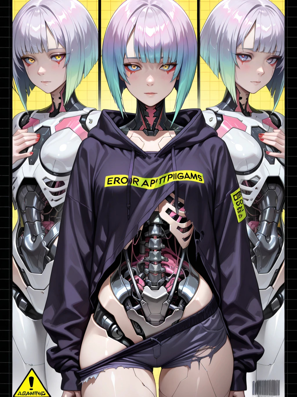 Chrome Cyberpunk Baby System Crash artwork