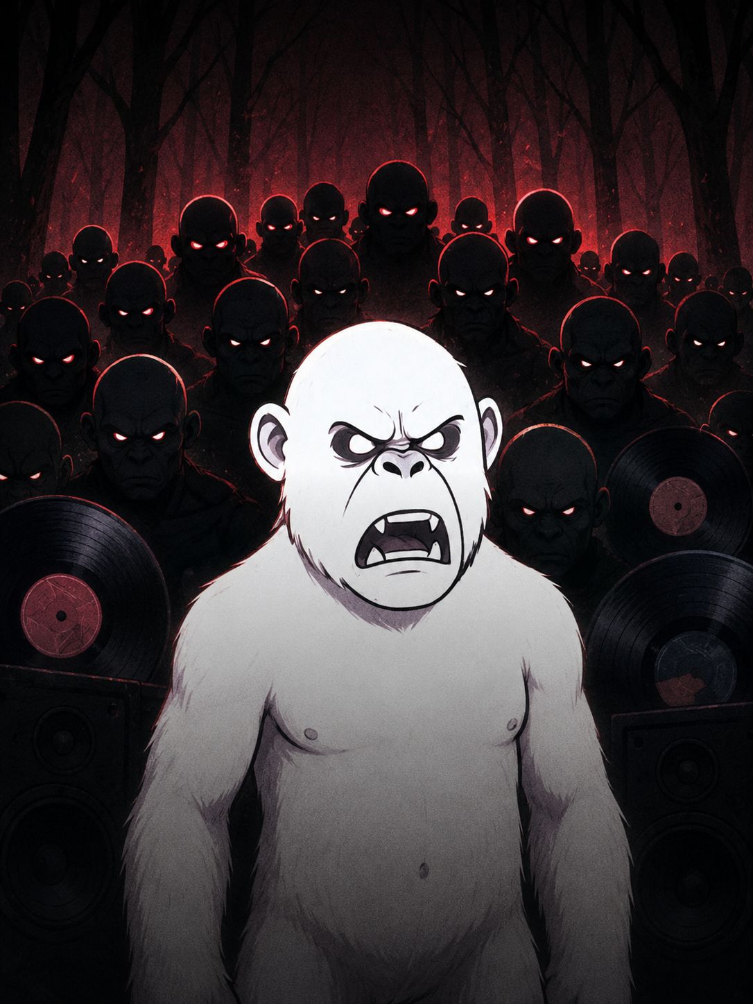 White Bigfoot vs. The Brotherhood artwork