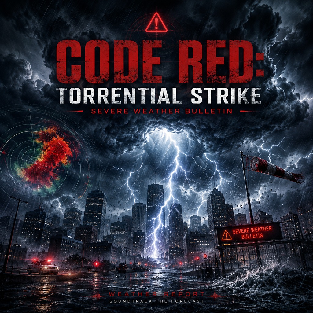 CODE RED: Torrential Strike -Severe Weather Bulletin- artwork