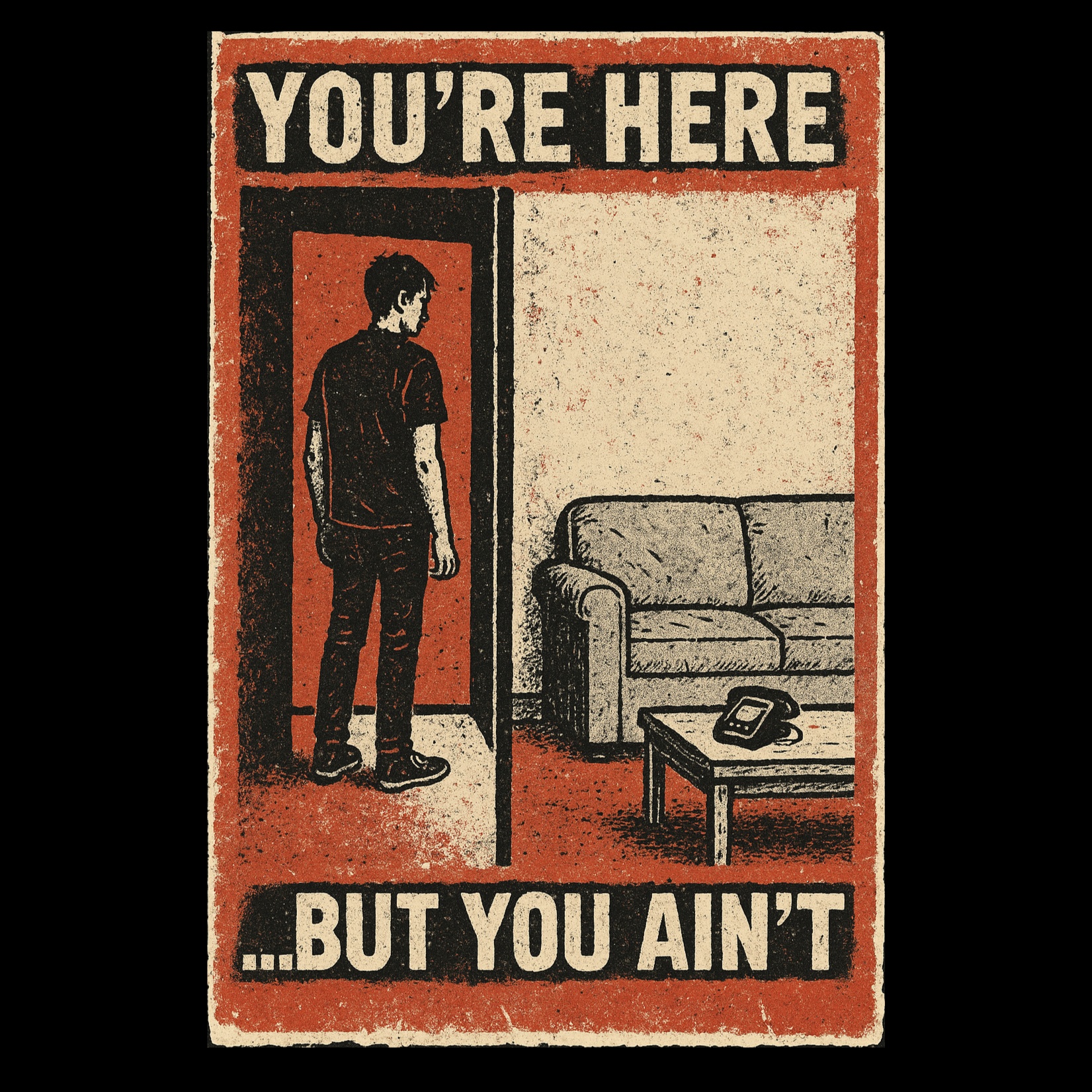 You're Here,  but You Ain't artwork