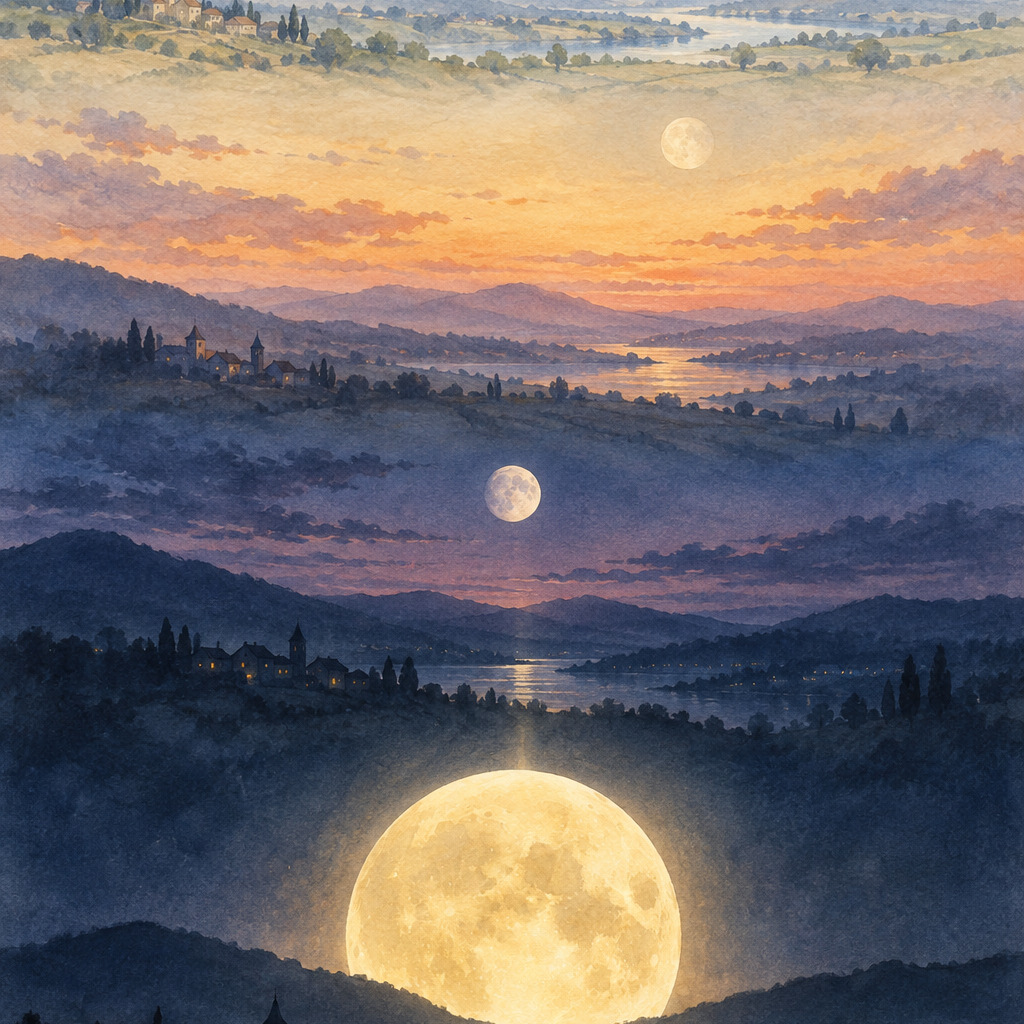 daylight and moonlight (longfellow) artwork