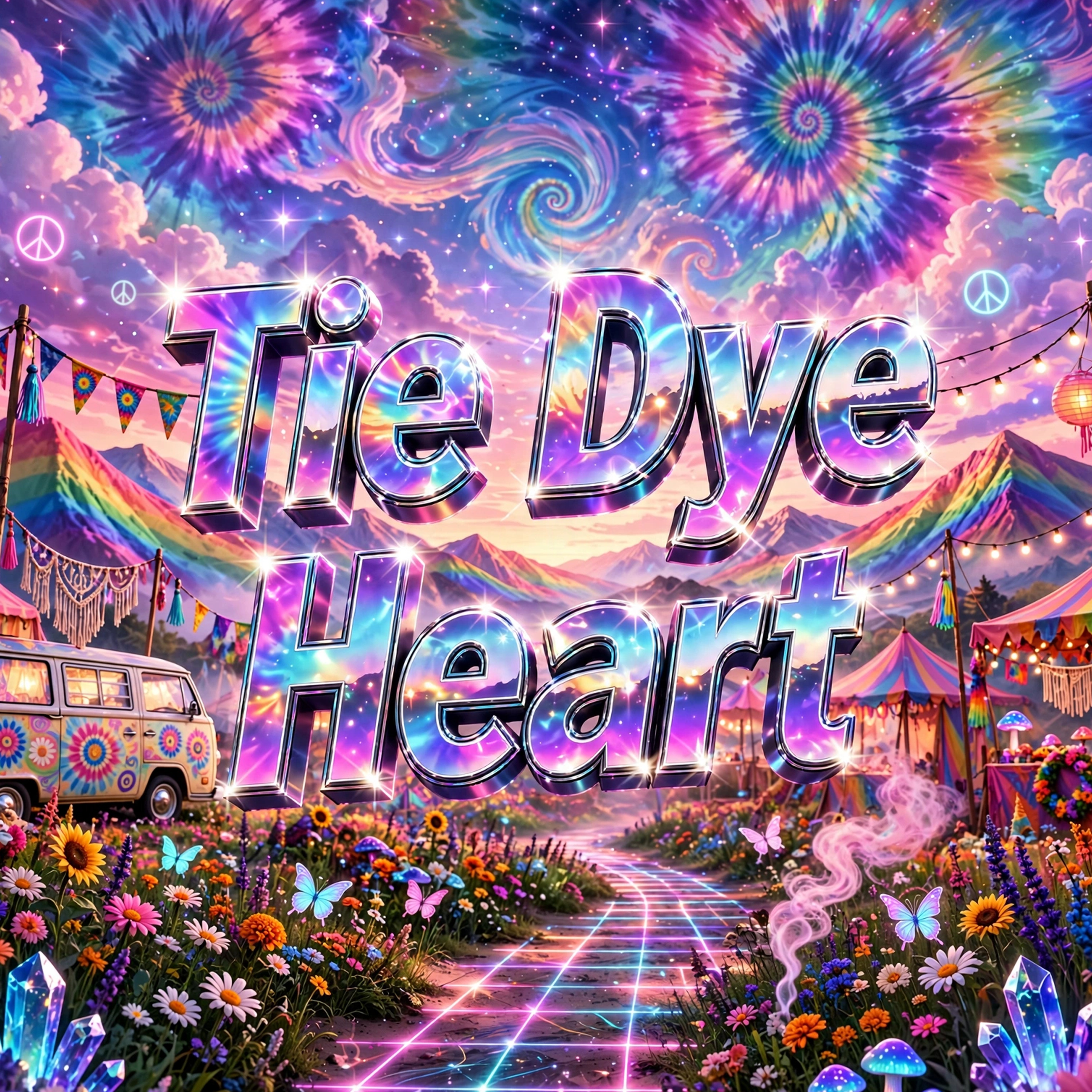 Tie-dye Heart artwork