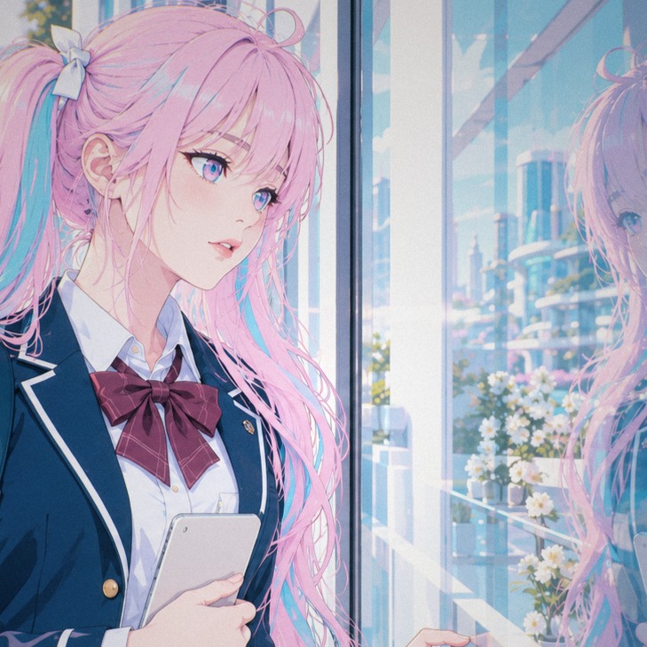 ミライ、ゆらり / lumi-synth artwork