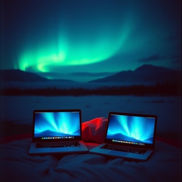 Image for Northern Lights & Laptop Screens