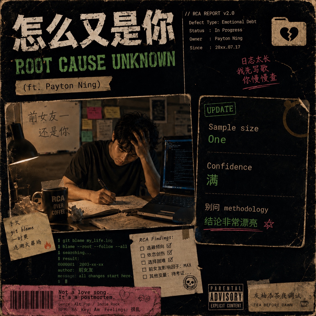 《怎么又是你 | ROOT CAUSE UNKNOWN》 (ft. Payton Ning) artwork