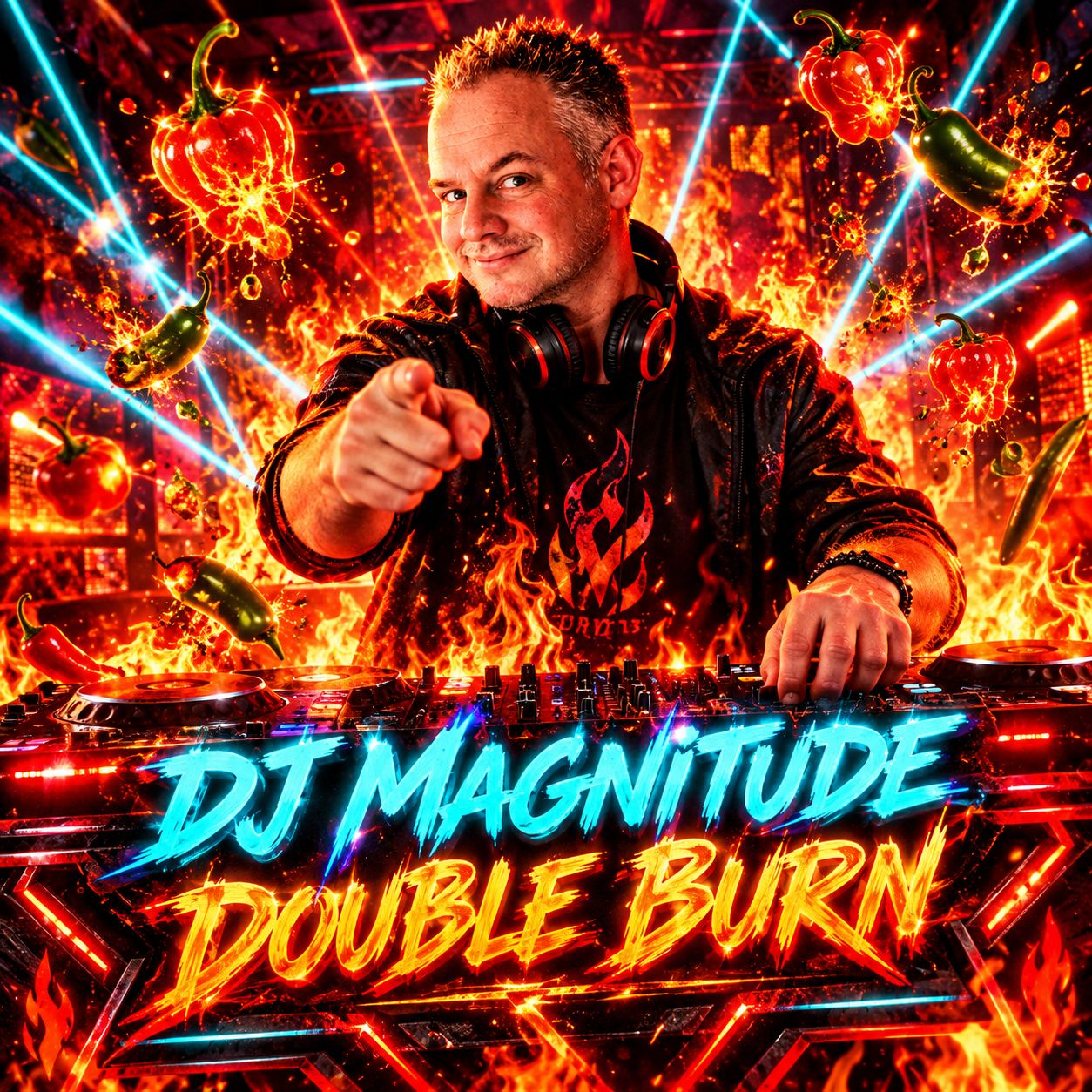 DJ Magnitude - Double Burn (Red Hot Chilis) artwork