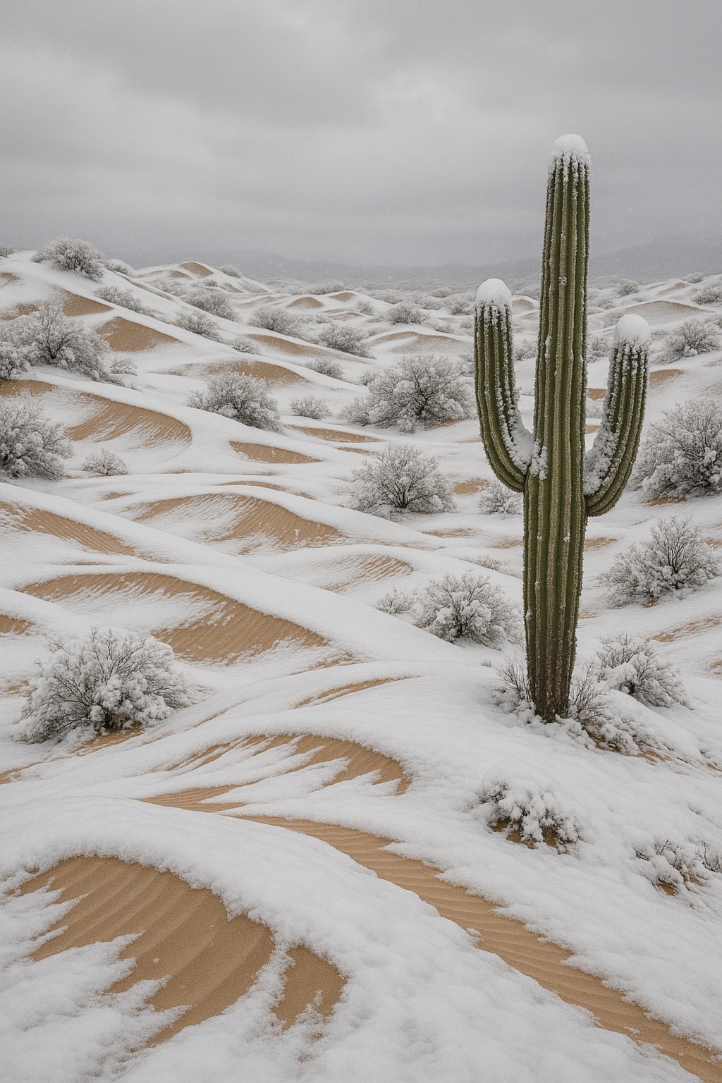 Desert winter artwork
