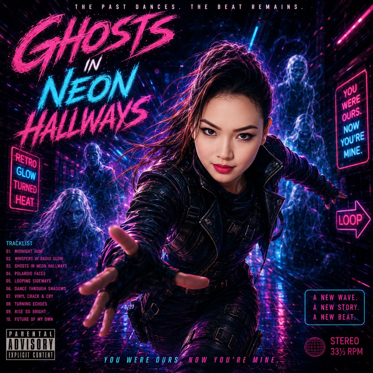 Ghosts in Neon Hallways 🧟 artwork