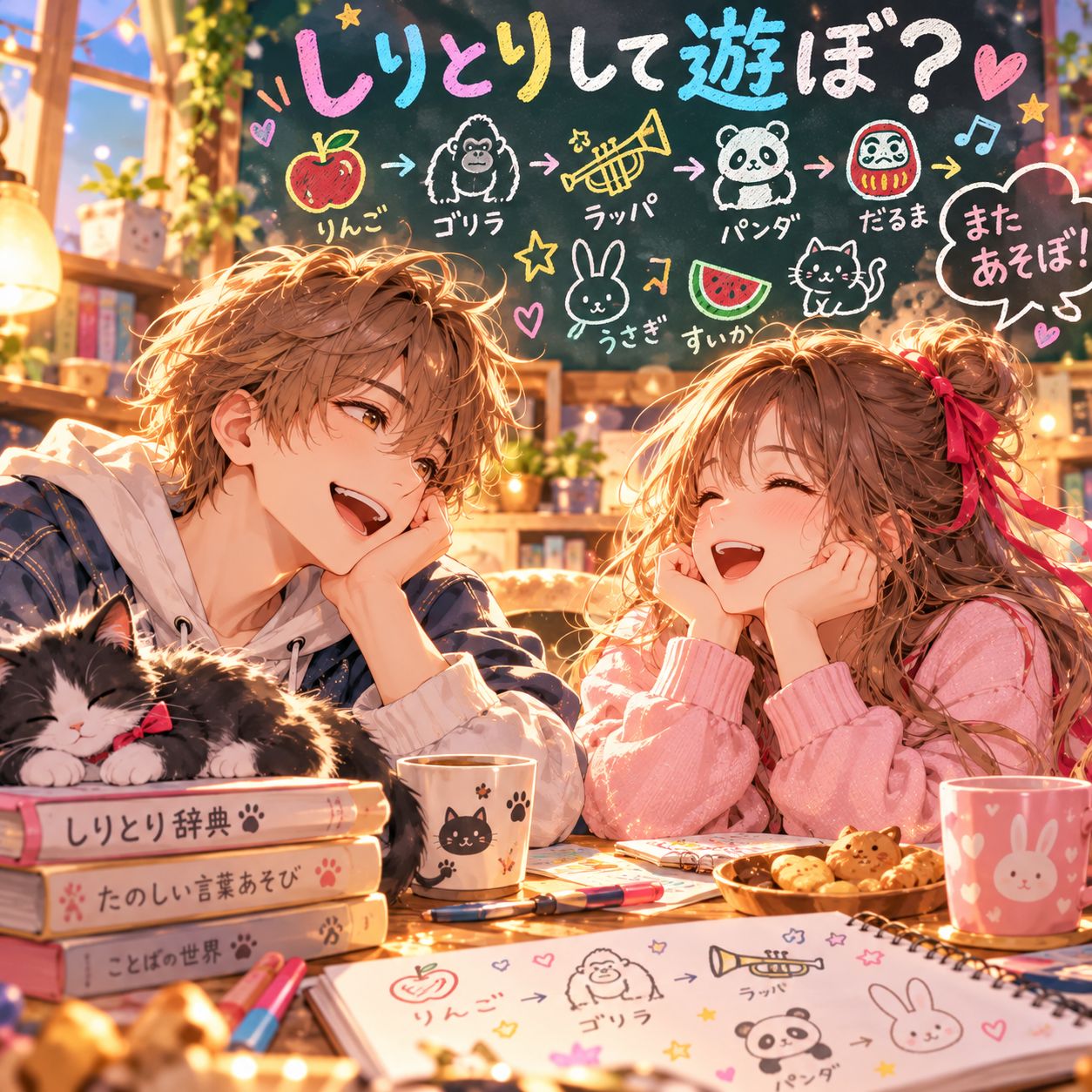しりとりして遊ぼ？｜お題：ニーナさん
IORI & NINA artwork