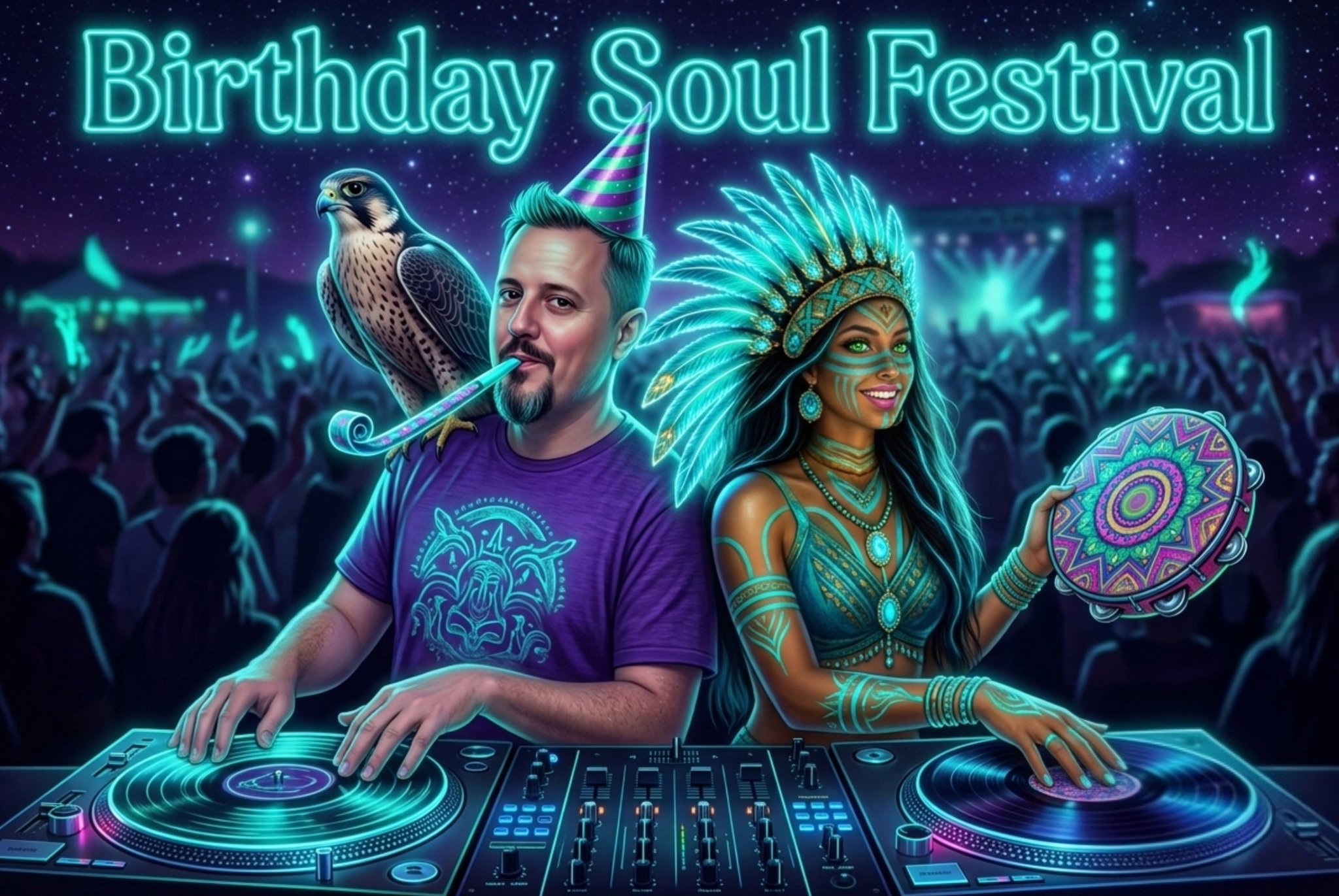 happy birthday🥭party jingle artwork