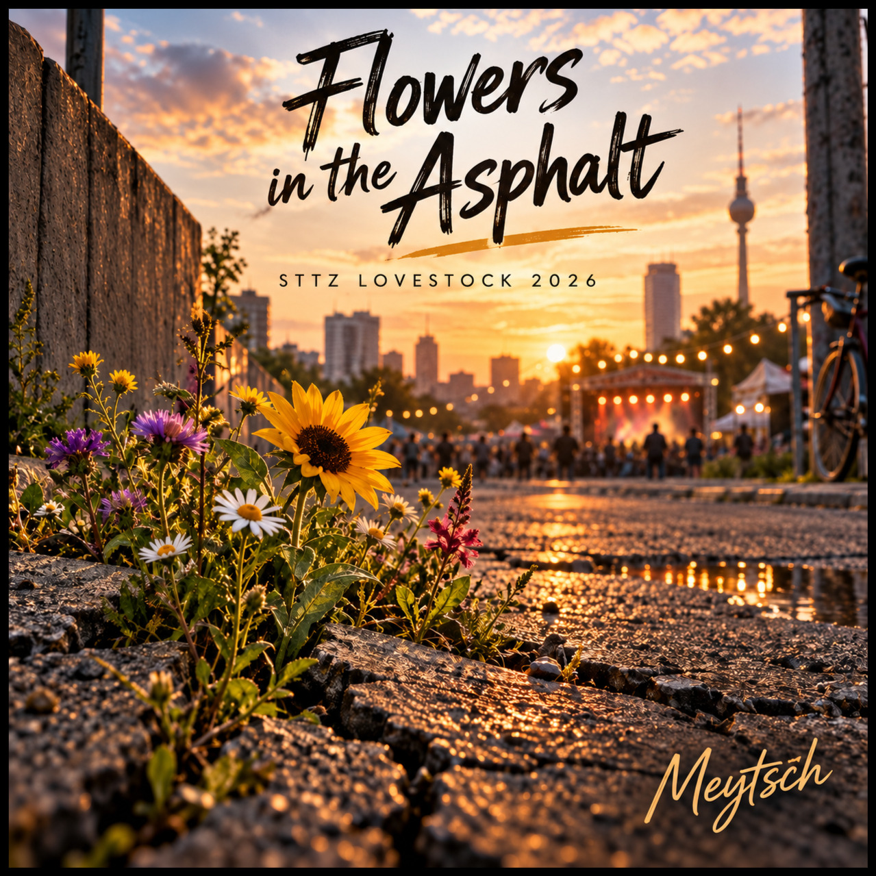 Flowers in the Asphalt [STTZ Lovestock] artwork
