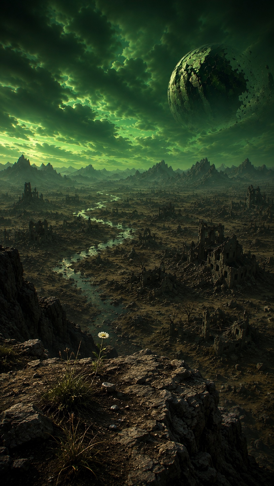 Desolate wasteland artwork