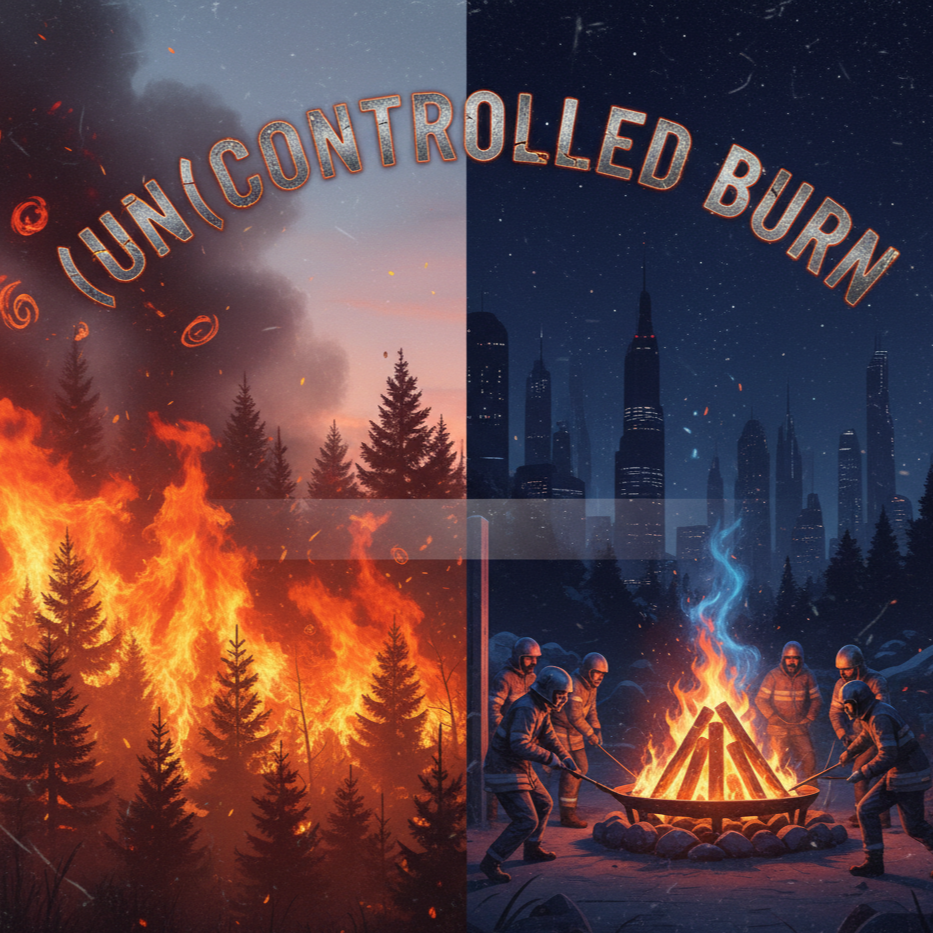 (UN)CONTROLLED BURN artwork
