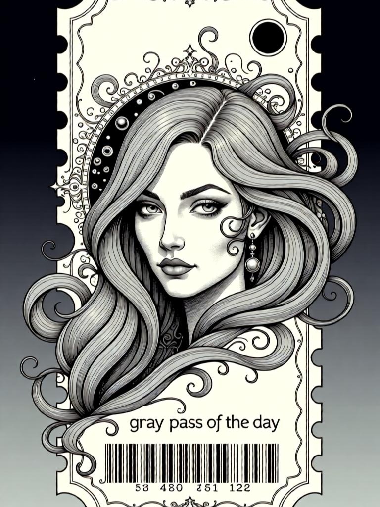 Серый пропуск дня / Grey pass of the day artwork