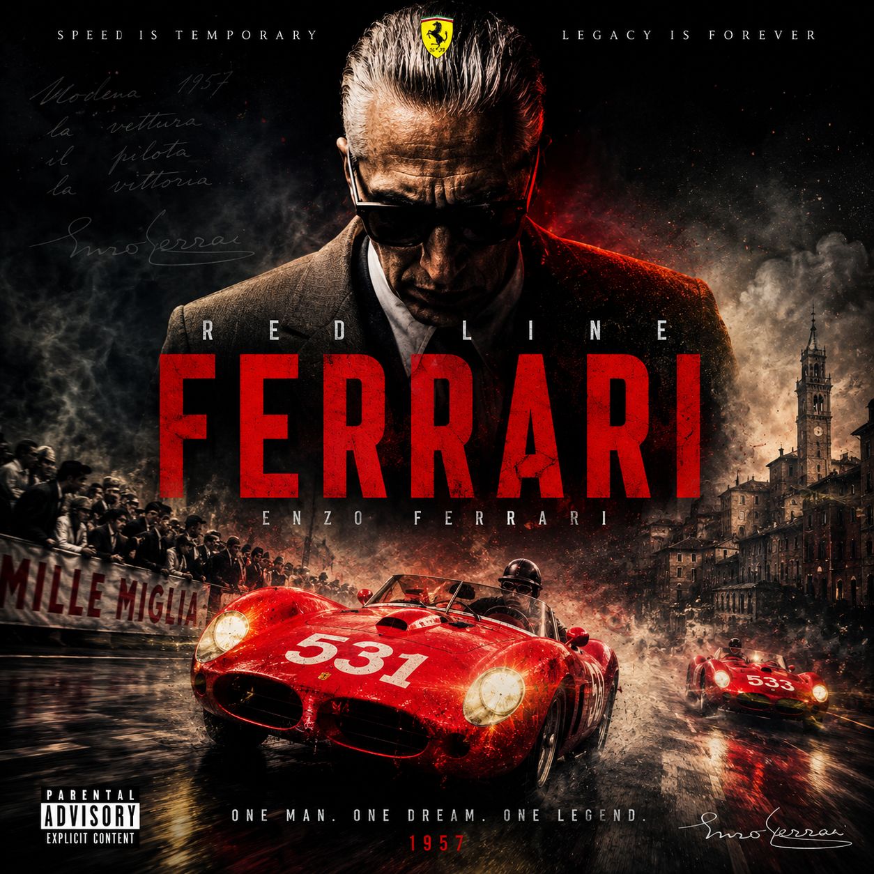 „Red Line (Enzo Ferrari)” artwork