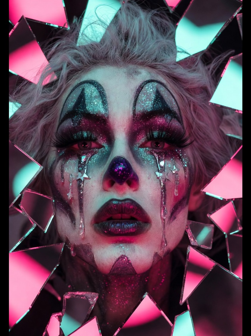 "The Glitter Clowns" presents: King of the Broken Mirrors artwork