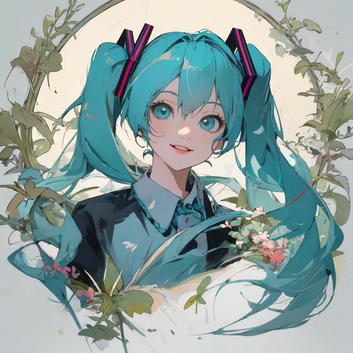 Miku-ish rapid flow test track artwork