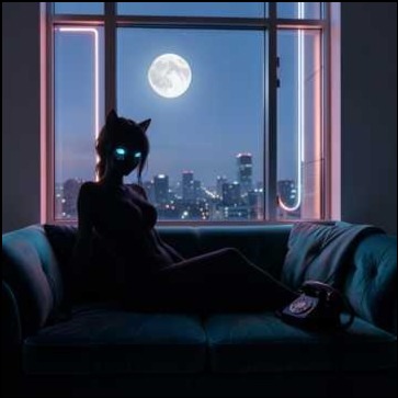Девушка-кошка artwork