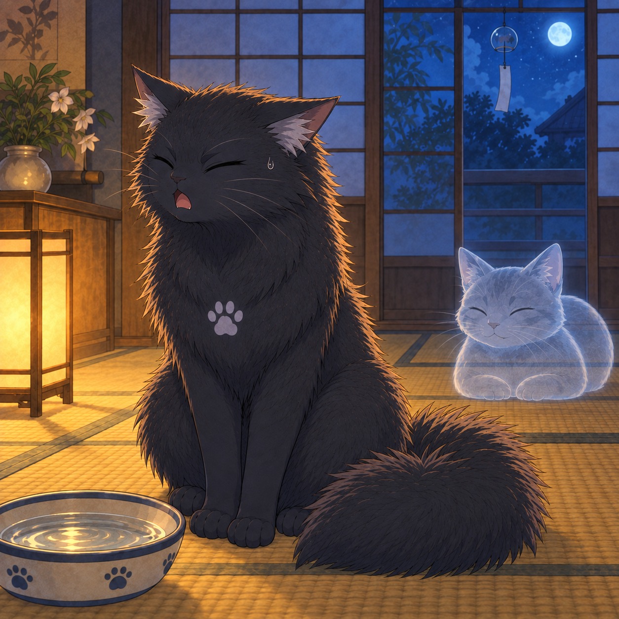 おばけなんていないのにゃ artwork